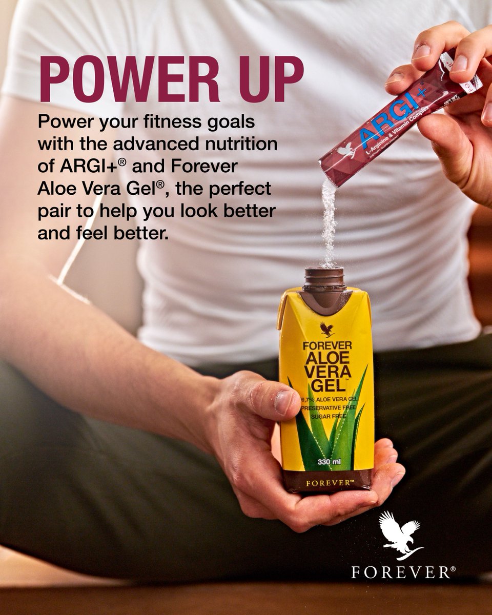 Forever Living Products International Twitter: "Make sure your body the out of the incredible benefits of ARGI+ by combining with Forever Aloe Vera Gel! https://t.co/GBDDzPkKkP" / X