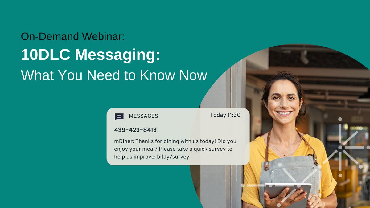 Whether or not A2P 10DLC is right for your brand will depend on your business type, the volume of messages you're sending, scalability requirements, and more. Hear from the experts in our 30-minute on-demand webinar:  
hubs.ly/H0KPsKR0 #mobile