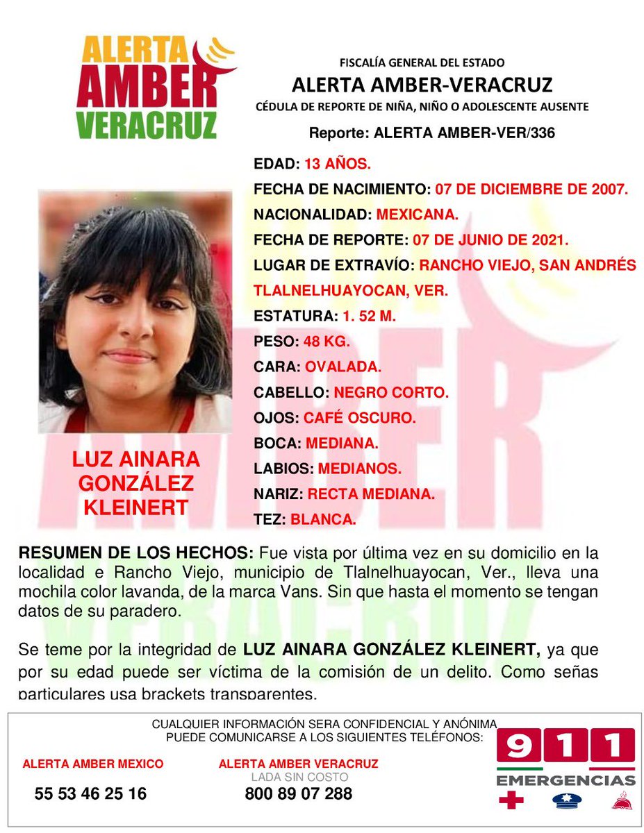 Favor difundir. Es hija de maestro de @SEducacionVery de <a href="/uveracruzana/">UV</a>.  <a href="/ernestotr/">Ernesto Treviño Ronzon</a> <a href="/Fabiofuentesn/">🇲🇽Fabio Fuentes Navarr</a> <a href="/InsurgenciaM/">Oswualdo Antonio</a> <a href="/oswualdoa/">Oswualdo Antonio G.</a> <a href="/SNTEMX/">SNTE</a> <a href="/SNTE56Veracruz/">SNTE56Veracruz</a> <a href="/Institu_SNTE32/">Institucional_SNTE32</a> <a href="/RECIVE/">RECIVE</a> <a href="/SaraLdeG/">SaraLadróndeGuevara</a> <a href="/ZenyazenEscobar/">Zenyazen Escobar García</a> <a href="/GobiernoVer/">Gobierno de Veracruz</a> <a href="/penileyramirez/">Peniley Ramírez 🥑</a> <a href="/lafourcade/">Natalia Lafourcade</a>