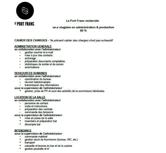 LePortFranc's tweet photo. ⚡️ STAGIAIRES WANTED ⚡️
Stage communication et production / Stage administration et production
Postulations à faire jusqu'au 30 juin 2021. 
Toutes les infos sont ici: https://t.co/zAWLB2qnhg https://t.co/X7mAeQLrTj
