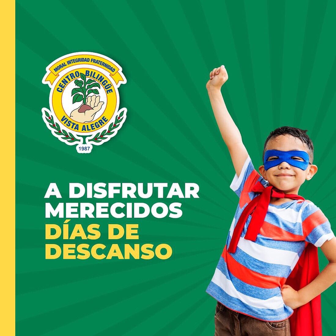 cbva507's tweet photo. ✅ A disfrutar merecidos días de descanso. 🙌

Conoce más en nuestro sitio web: https://t.co/aoX5crDpMB

#Panama #VistaAlegre #Arraijan #Chorrera #PanamaOeste #EducacionPanama #Primaria #Secundaria #SomosCBVA https://t.co/TA7fVnNwux