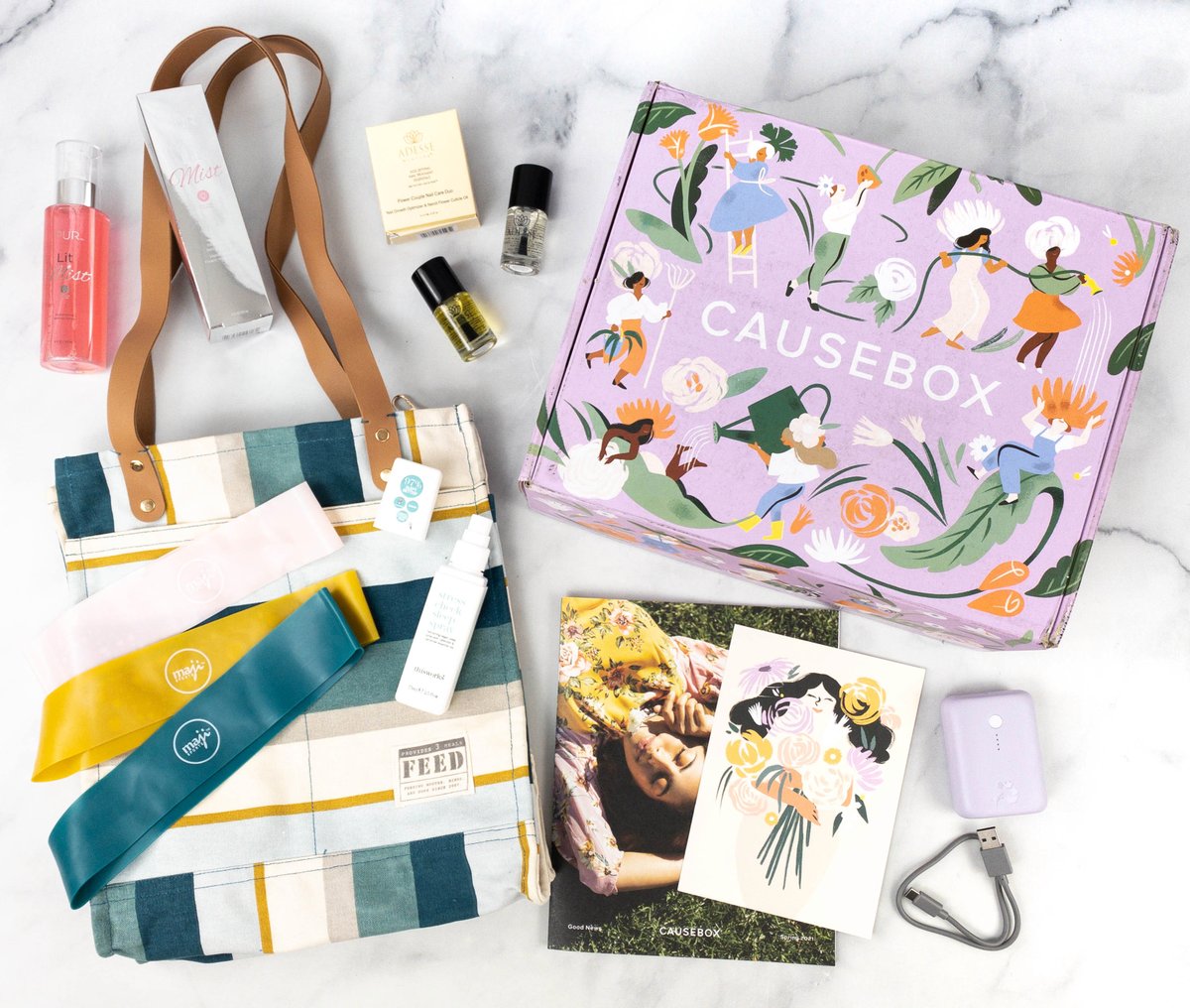 helloboxes's tweet photo. #CAUSEBOX highlights products with good causes! Our Spring box includes travel must-haves like a tote bag & a portable charger... https://t.co/6MFCVhp69L #subscriptionbox #Alltrue https://t.co/xFHkbNVnr8