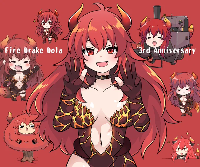 ドーラ様の3周年記念のお祝いに。いえ～い、ぴーすぴーす✌️✌️ #ドーラの宝物庫 