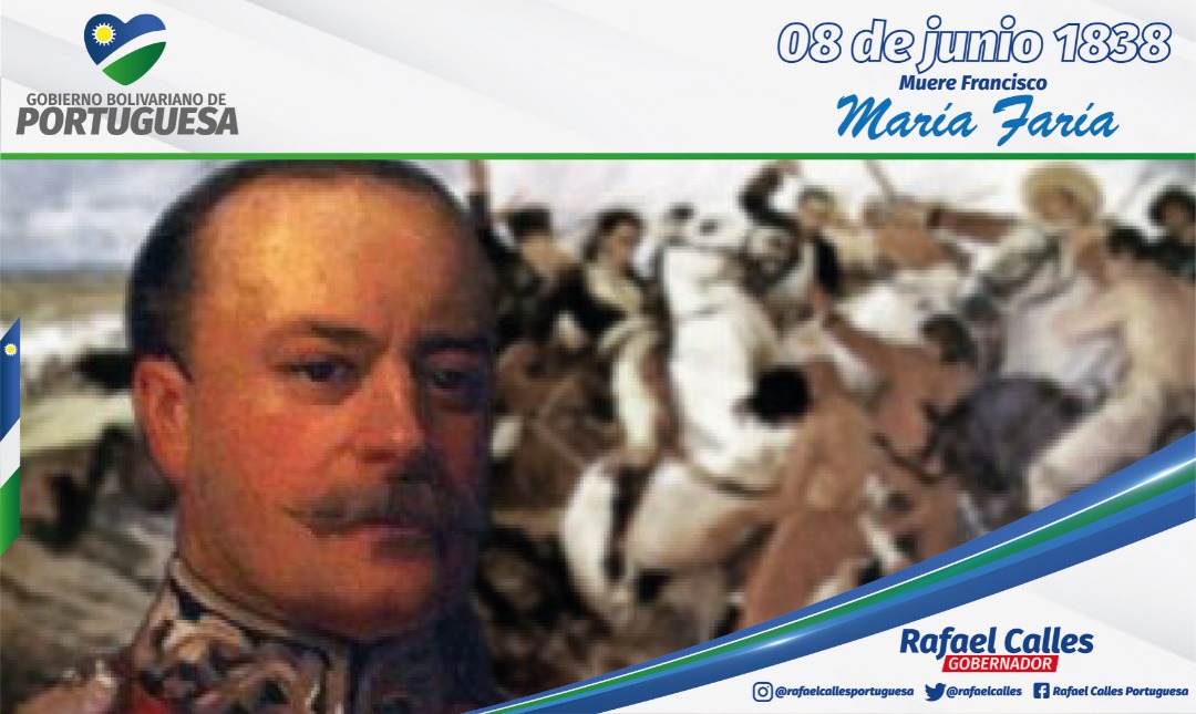 rafaelcalles's tweet photo. El 8 de junio de 1838, es fusilado en la Plaza de San Sebastián, hoy Plaza Bolívar de Maracaibo, el ilustre prócer de la Independencia coronel Francisco María Faría. Este suceso, que hoy cumple 183 años, conmovió dolorosamente a Venezuela.
#8Jun
#PortuguesaPrevieneYTrabaja https://t.co/sKT0FPIdJX