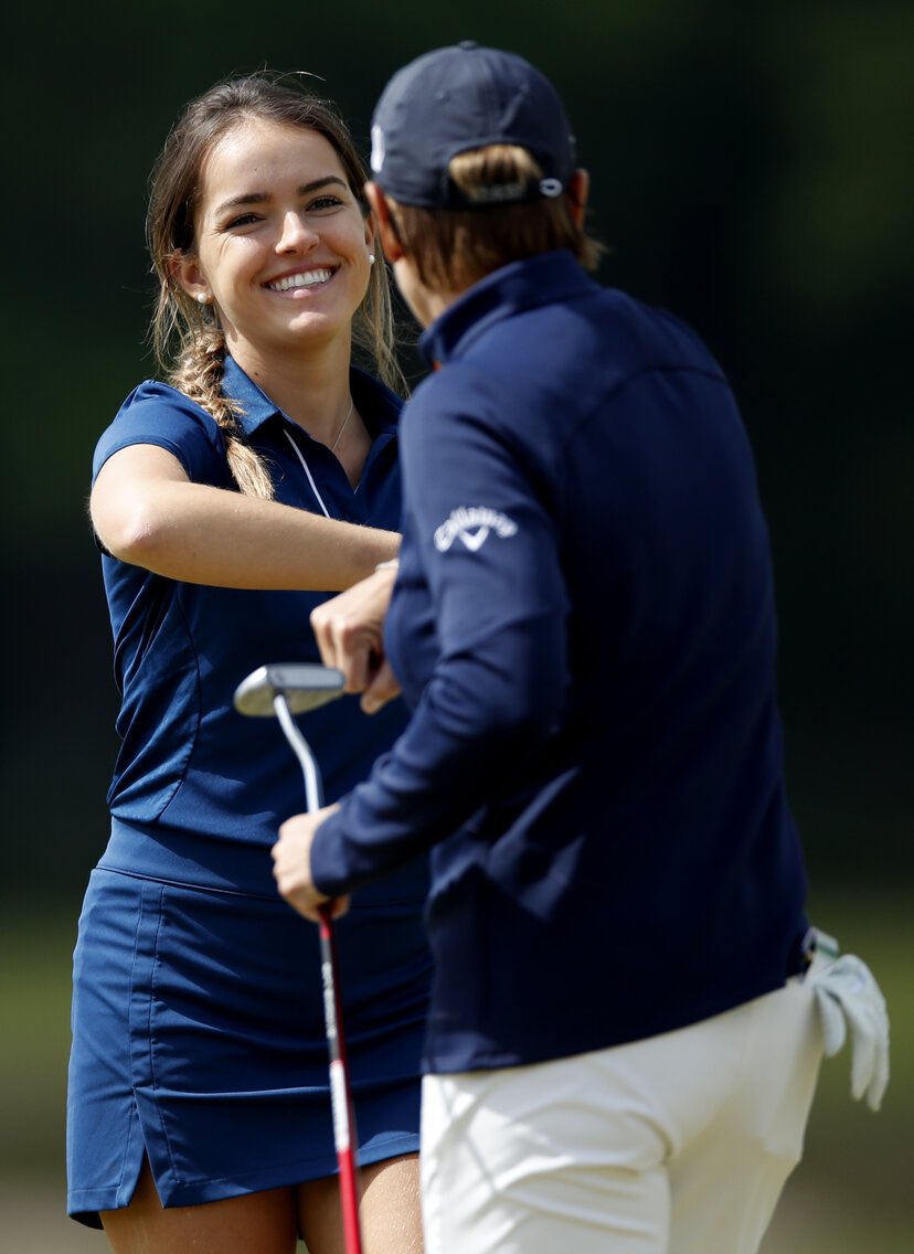 Fun practice round today with Luiza Altmann. 

Ready for a great week at the @scandimixed! 