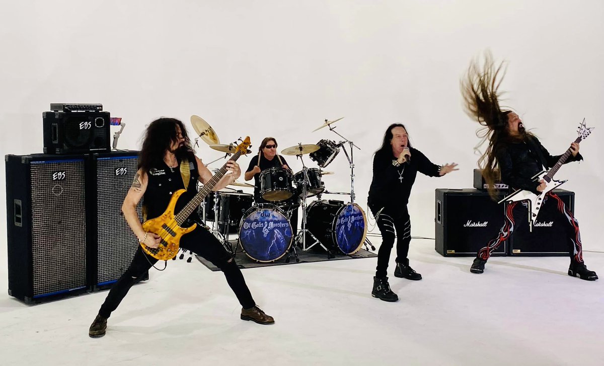 irablack's tweet photo. Great to be playing music and shooting video again! Here’s a few photos from yesterday’s “BRING OUT YOUR DEAD” video shoot! 

Photos by @jessica_t_chase 

Of Gods &amp; Monsters is Kevin Goocher, Ira Black, Simon Wright and Bjorn Englen https://t.co/jm02D7WgcD