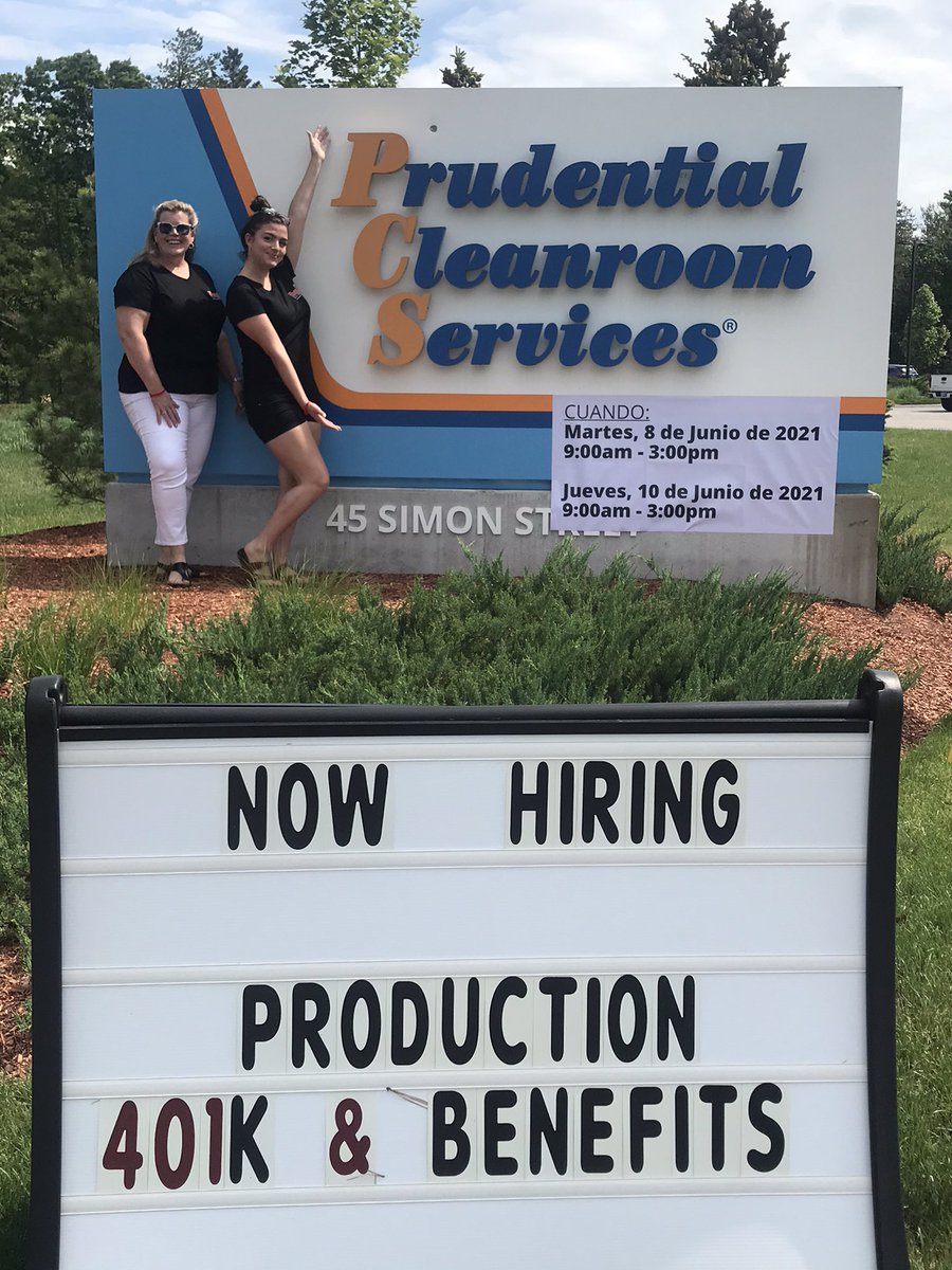 JOB FAIR ALERT! Prudential Overall Supply Job Fair today til 3pm at 45 Simon Street in Nashua. Seeking applicants for production, drivers CDL and non CDL, maintenance, and sales. Hourly and salary positions available. Oh yeah fried dough truck on site toor