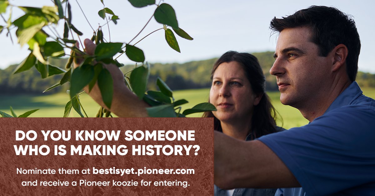 PioneerSeeds's tweet photo. Everyone has someone who's making a difference for agriculture. Nominate them for a chance to win an iPad Pro + you instantly win a koozie, just for entering. Get started here: #BestIsYet