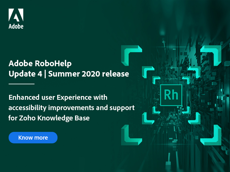 kssagar's tweet image. RT In case you missed Update 4 of Adobe #RoboHelp (Summer 2020 release), check it out here: adobe.ly/3xaI4qz
#TechComm #TechnicalWriting #Zoho