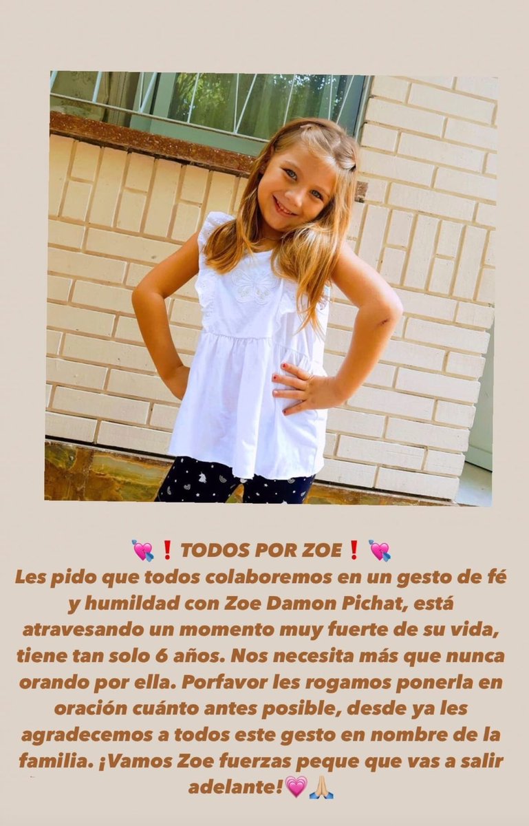 Delfinabenalal's tweet image. No dejen de pedir por ella. Vamos mi Zo❤🙏🙏