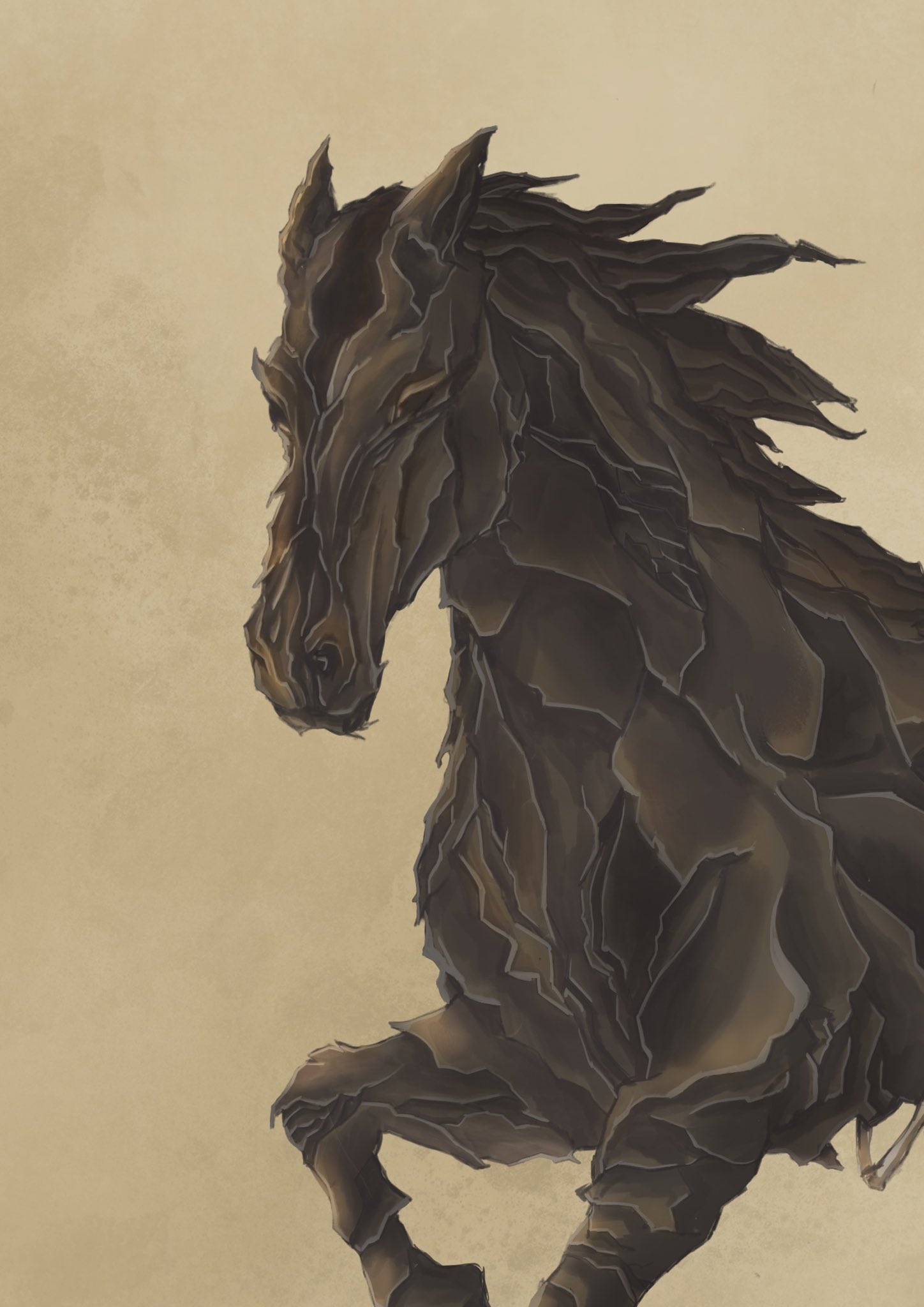 Margaux ✨ on X: Apaosha A demon horse made for class. 🐴😈It was part of a  bestiary made with comrades. #cheval #horse #artwork #art #artist  #illustration #illustrator #drawing #digital #digitalpainting #demon  #horsedemon #