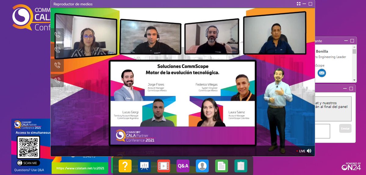 Red_In_Tech's tweet photo. El Panel de expertos hablará de las Soluciones CommScope como motor de la evolución tecnológica.

CommScope CALA Partner Conference 2021
@CommscopeLATAM

#CALAPartnerConference https://t.co/PXpZqtGarW