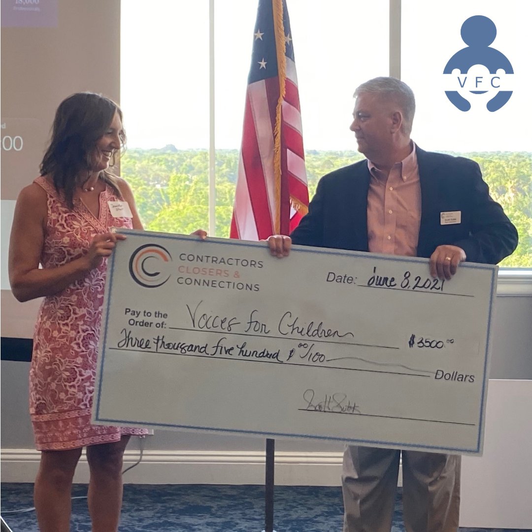Thank you Contractors, Closers &amp; Connections for your generous donation! We sincerely appreciate your support! Together we can let foster children know they are not forgotten. <a href="/GALTampa/">Guardian ad Litem</a>