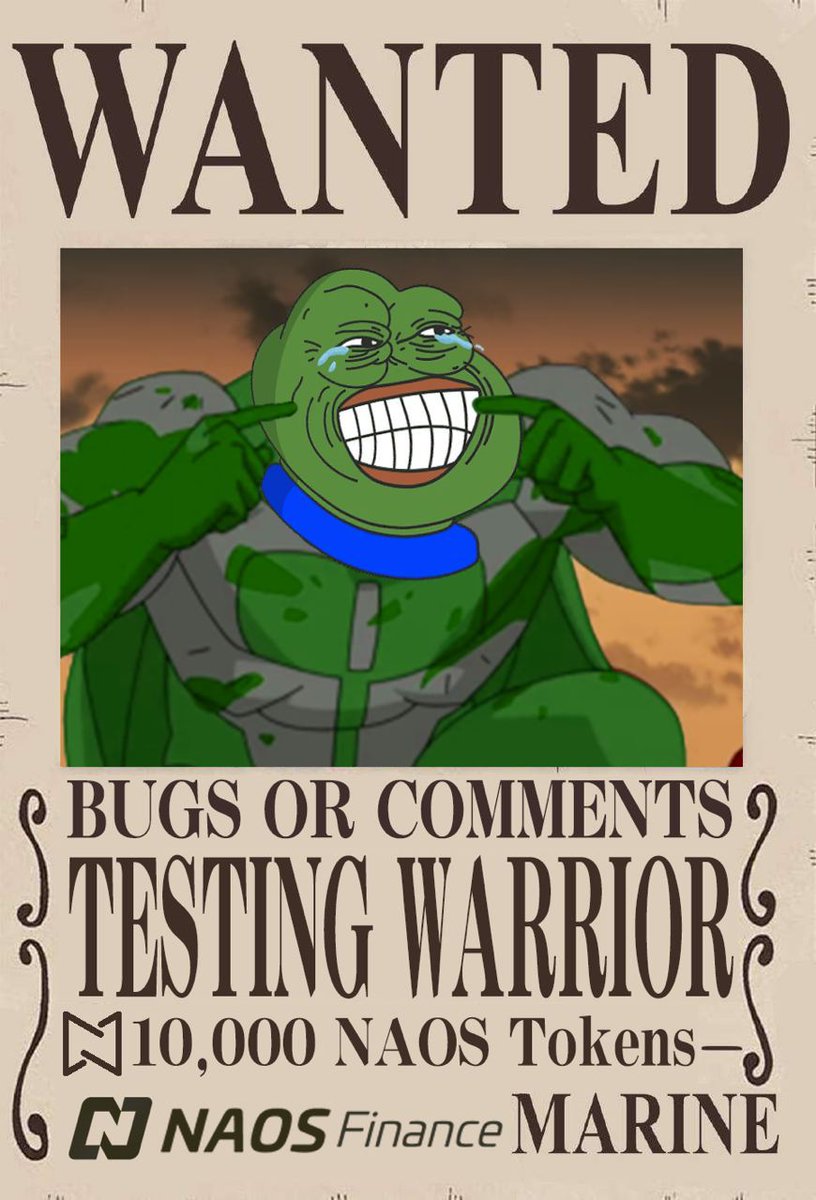 #NAOS #Formation beta testing is now live! Earn 10,000 NAOS tokens by helping us improve! 💪🏼

🔥 Learn more : medium.com/naos-finance/f…

#Airdrop #NAOSerAssemble #Bounty