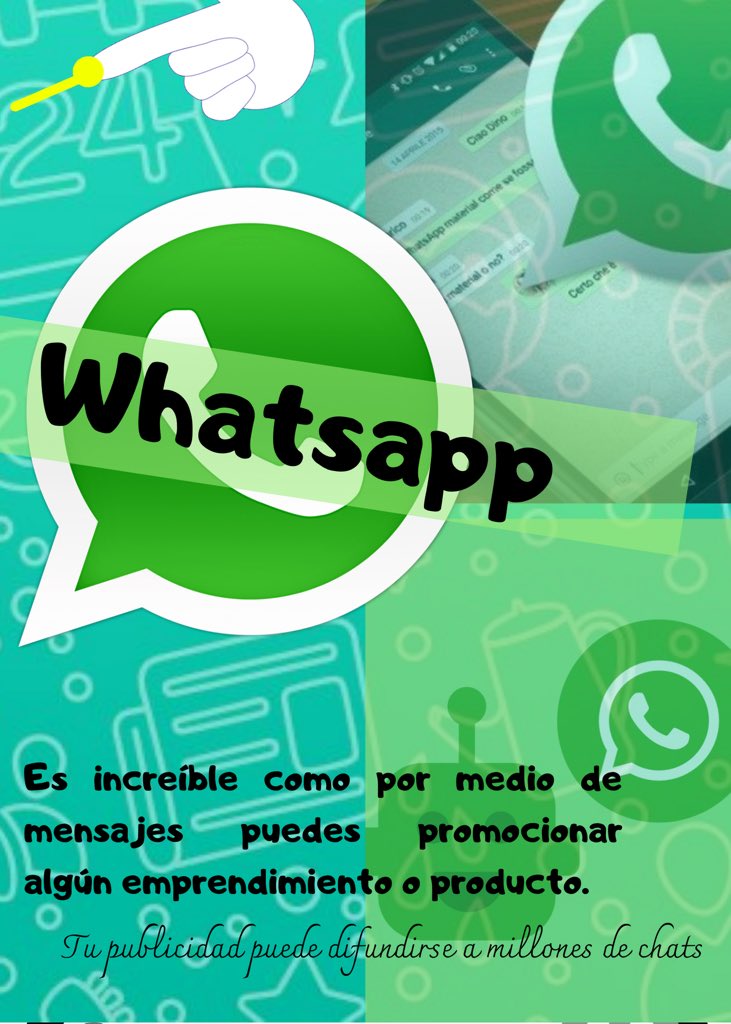 Educa_Divirti3's tweet photo. Si desea #publicitar✨tus productos o servicios de forma más privada y con mayor información al cliente 👩💼tu mejor elección es #Whatsapp✅💚 https://t.co/OJd7tlVBRA