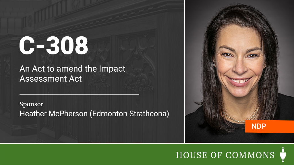 HoCChamber's tweet photo. .@HMcPhersonMP introduced Bill #C308 in the #HoC.
The full text of the Bill will be available later today: https://t.co/13x4T6TPOC https://t.co/i29ytuoZum