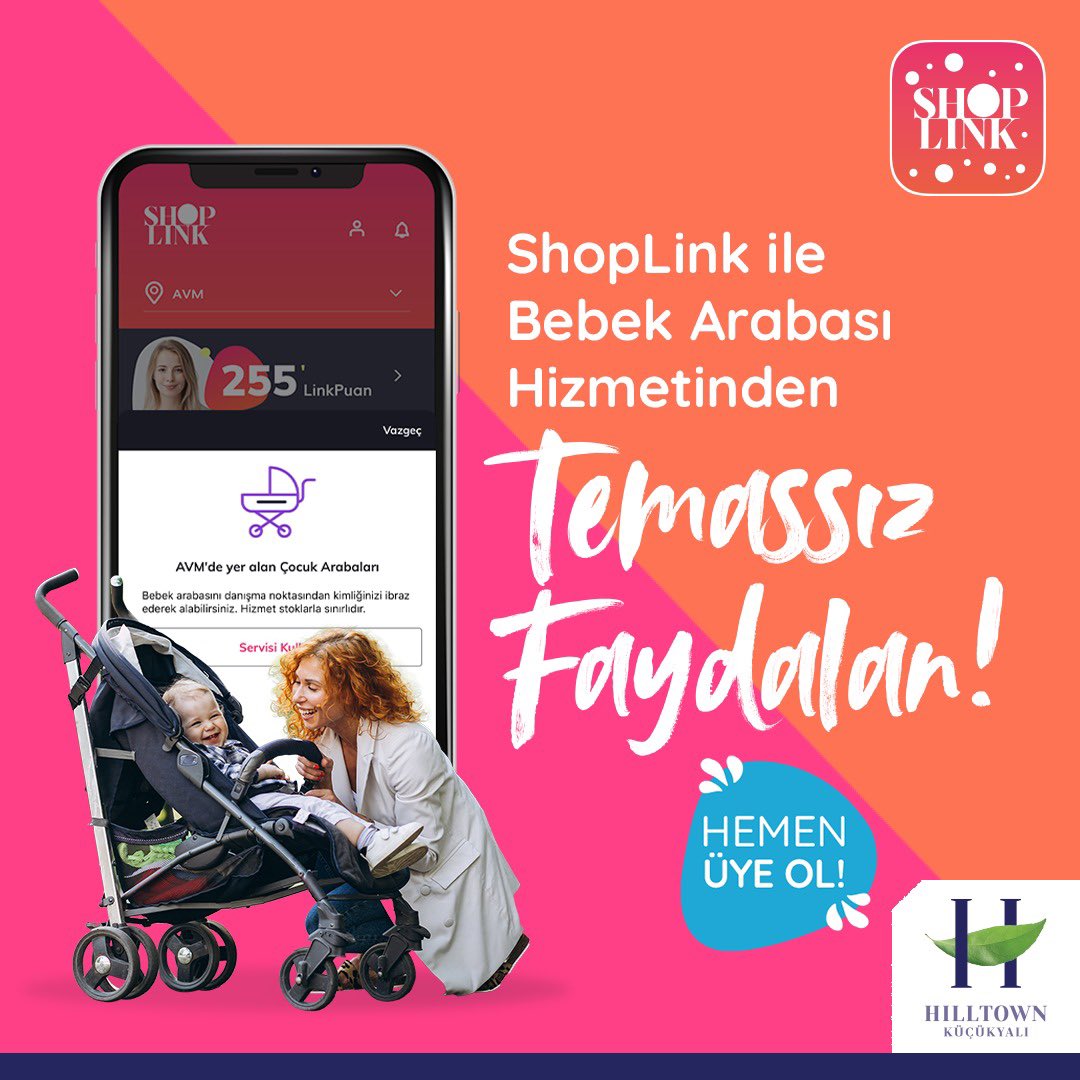 hilltownavm's tweet photo. Artık danışma noktasından bebek arabası alırken form doldurmaya gerek yok! Sadece #ShopLink üzerinden aldığın QR kodu göstermen yeterli. 👍🏻👶🏻🛍️ ShopLink’i indir ve hemen üye ol!📲👉🏻 https://t.co/IaKDuA99z8 @shoplinktr #hilltownavm https://t.co/GNsJbs4EHT