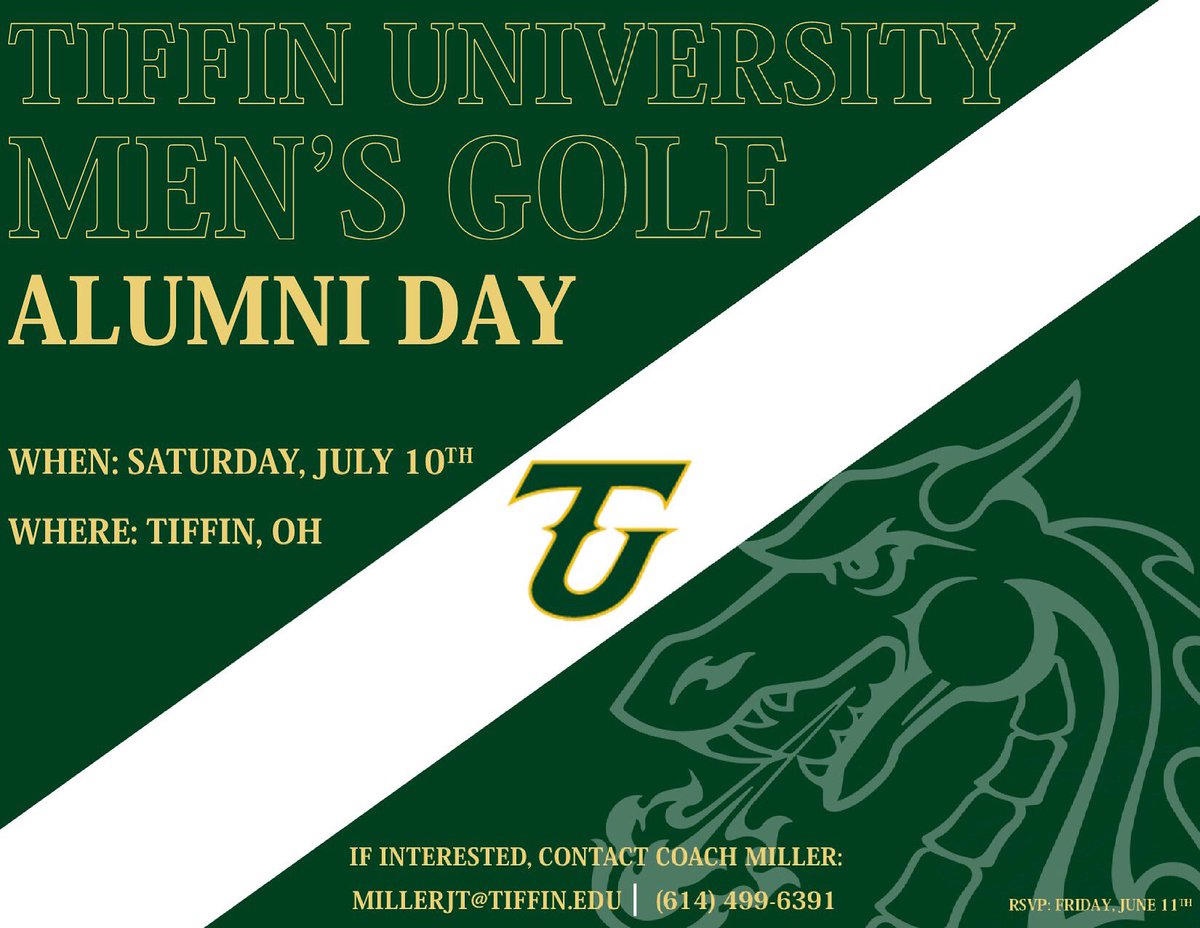 Tiffin University Men S Golf Tudragonsgolf Twitter