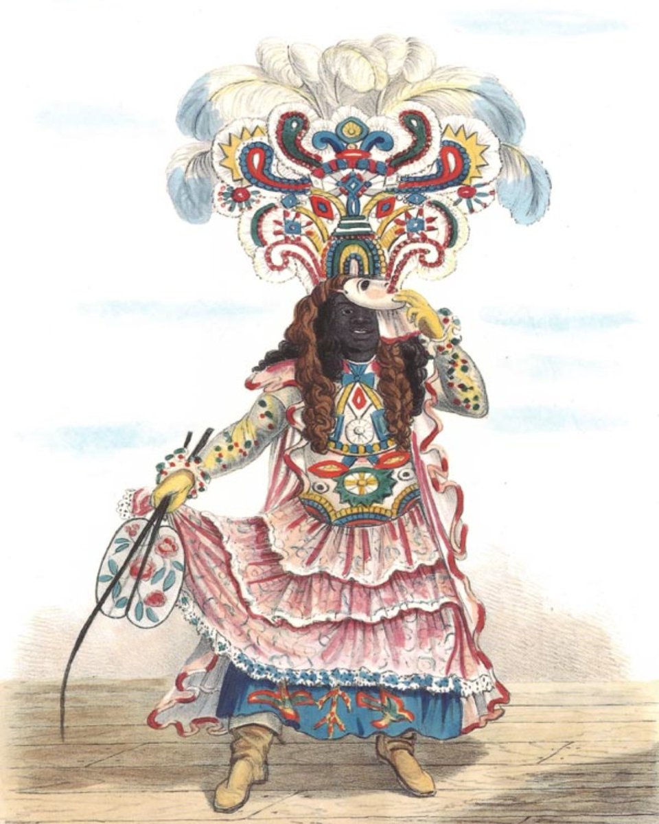 Isaac Mendes Belisario was one the earliest artists to depict Jamaican culture in his work. 

This character sketch, “Koo-Koo, or Actor Boy”, is of a junkanoo dancer after Emancipation. It was in his collection of lithographs released in 1837-38.  

#arteventsja #arthistoryja