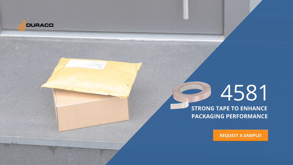DuracoTapes's tweet image. You can guarantee consumers expect no surprises or damages when products arrive at their door. Meet consumer packaging expectations by using Duraco&apos;s 4581 to securely close packages. hubs.la/H0PlMnz0 #TapeSolutions #PackagingSolutions