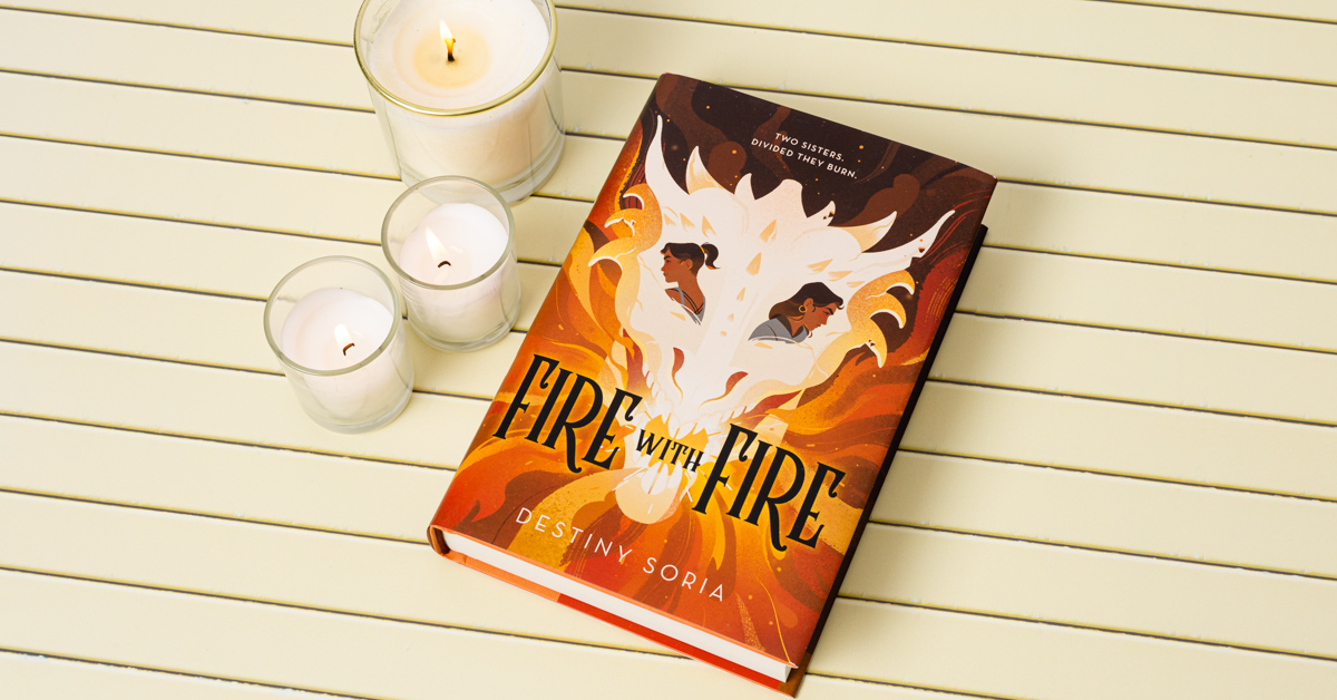 Happy #bookbirthday to FIRE WITH FIRE @TheDestinySoria!💥Dani and Eden Rivera were raised to be dragon slayers. But when Dani forges a rare bond with a dragon, everything changes. Dani's new found relationship sparks a whirlwind of chaos for the sisters full of magic and mystery.