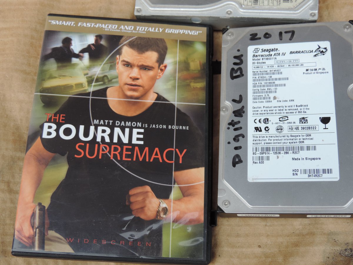 fearlesslyloyal's tweet image. As a temporary fix for my #HRIT image storage Works @usa_satcom been going thru each individual hard drive stash &amp;amp; cleaning #FDISK #FORMATING #RESTORINGMBRS &amp;amp; #PARTITIONS etc. etc. The #BourneToRun movie show case? ICYMI i&apos;m a big fan of the series why not include it?