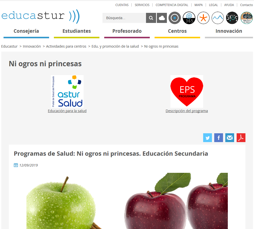 GobAsturias's tweet photo. 🔴 El programa 'Ni ogros ni princesas', reconocido por la #ComisiónEuropea  como mejor práctica en #educaciónsexual para #adolescentes.

📚Más de 60.000 estudiantes y 2.000 docentes han participado en la iniciativa de @GobAsturias desde  2008.
Más  ℹ👇
https://t.co/TQSRx6rXeU https://t.co/Q7iS0vdvjV