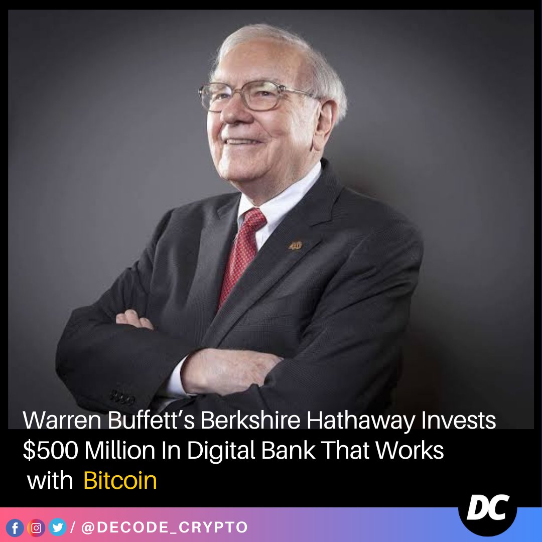 DecodeCrypto_'s tweet image. Warren Buffett is a prominent and long-term Bitcoin hater. In one of his interviews a few years ago, he referred to Bitcoin as "rat poison squared."

#crypto #bitcoin #cryptocurrency #blockchain #btc #ethereum #forex #money #trading #bitcoinmining #cryptocurrencies #bitcoinnews