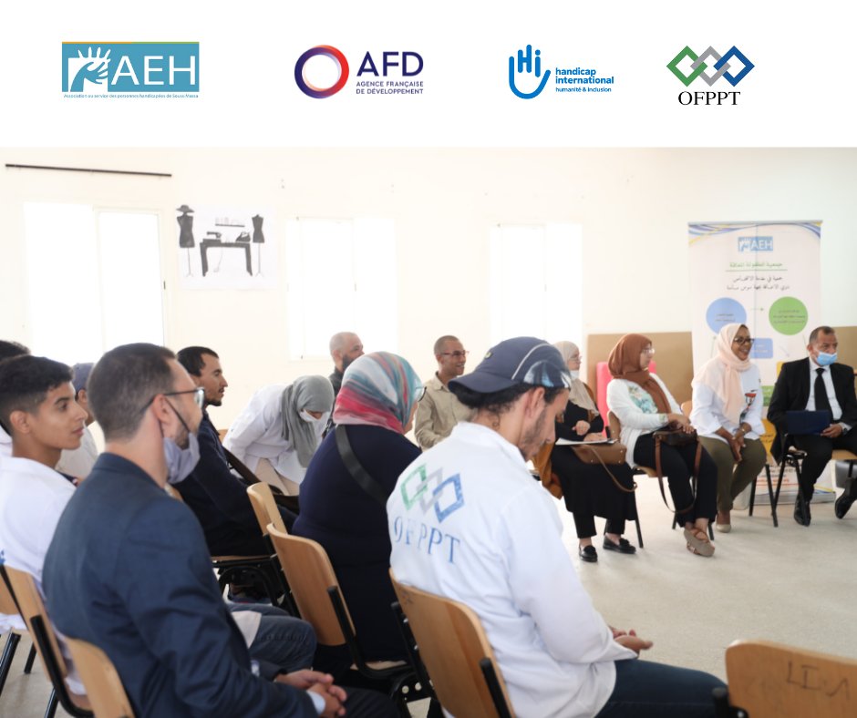 AehAgadir's tweet photo. #FormationInclusive: Atelier de formation co-organisé par @AehAgadir et Handicap International le 03, 04 et 05 juin à l’Institut des Technologies Appliquées « ITA CUIR AL FARAH » Agadir, une formation au sujet du « Projet Personnalisé ». https://t.co/50HrNhG86o