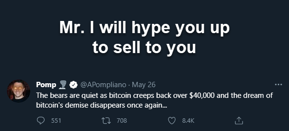 CryptoSyndrome's tweet photo. ICYMI: The fomo experts were selling all this time to their followers.

$BTC #BitCoin #altcoin https://t.co/WwarIYN6Pv