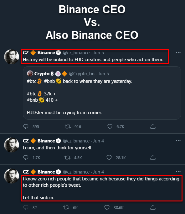 CryptoSyndrome's tweet photo. ICYMI: The fomo experts were selling all this time to their followers.

$BTC #BitCoin #altcoin https://t.co/WwarIYN6Pv