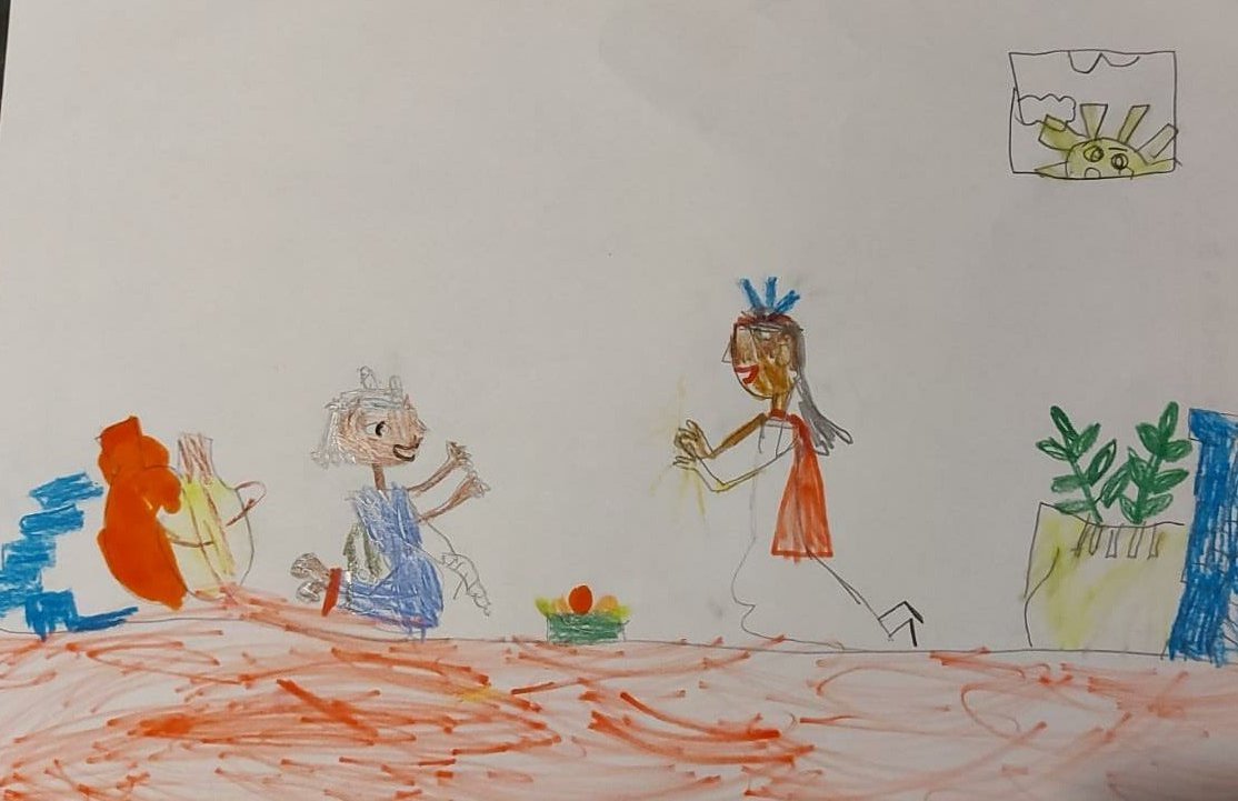 marianallanos's tweet photo. Look at how amazingly similar these pics are! Thanks to the 6yo artist for loving Run Little Chaski! #RunLittleChaski #kidart https://t.co/GOQv1i2q0j