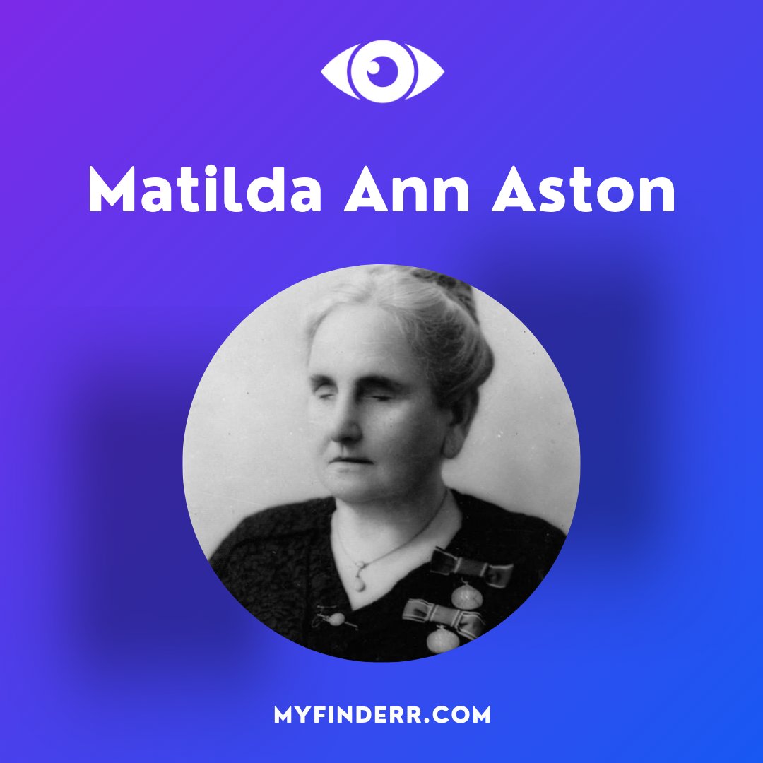 myfinderuk's tweet photo. Matilda Ann Aston (11 December 1873 – 1 November 1947) was a blind Australian writer and teacher, who founded the Victorian Association of Braille Writers and later went on to establish the Association for the Advancement of the Blind, with herself as secretary. 
#blind #famous https://t.co/VnK9l96P9y