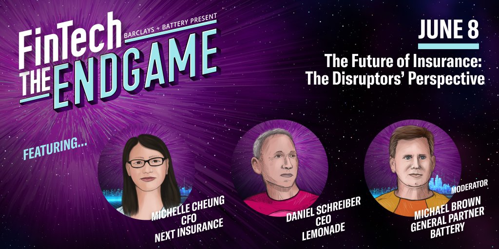 Battery Ventures (@batteryventures) on Twitter photo Next up: <a href="/daschreiber/">Daniel Schreiber</a>, CEO, <a href="/Lemonade_Inc/">Lemonade</a> & Michelle Cheung, CFO, <a href="/nextInsurance1/">NEXT Insurance</a> discuss building an #insurtech platform and how #data and innovation are transforming this trillion-dollar industry Next up: <a href="/daschreiber/">Daniel Schreiber</a>, CEO, <a href="/Lemonade_Inc/">Lemonade</a> & Michelle Cheung, CFO, <a href="/nextInsurance1/">NEXT Insurance</a> discuss building an #insurtech platform and how #data and innovation are transforming this trillion-dollar industry