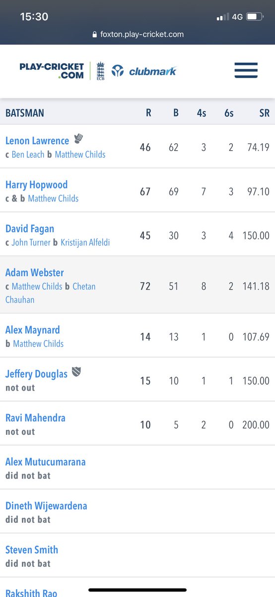 Foxton Cricket Club tweet media