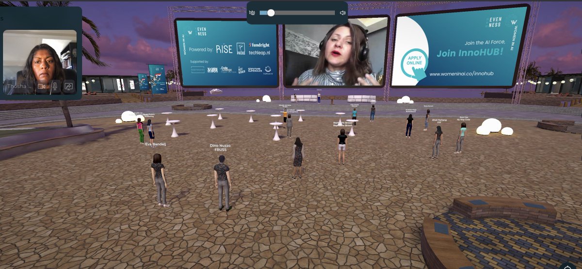 thoshamoodley's tweet photo. Wow, cool kickoff to #innoHUB program @women_in_ai #VirtualReality https://t.co/IQPLI7Dthc @eve_logunova 😍 https://t.co/eP4gKdc7mW