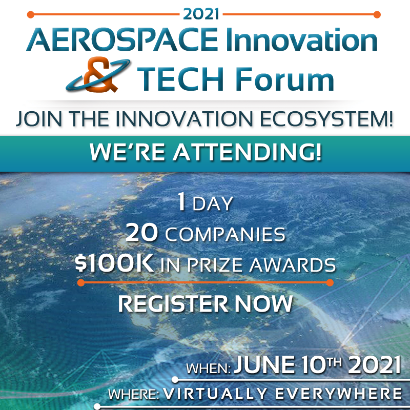 SynMatter's tweet photo. Get ready to LAUNCH! Join us for the virtual 2021 Aerospace Innovation &amp; Tech Forum hosted
by @flventure and @spaceflorida. Learn more: https://t.co/6L4JKhbS16 #AITF21 https://t.co/FHXvhXfOn3