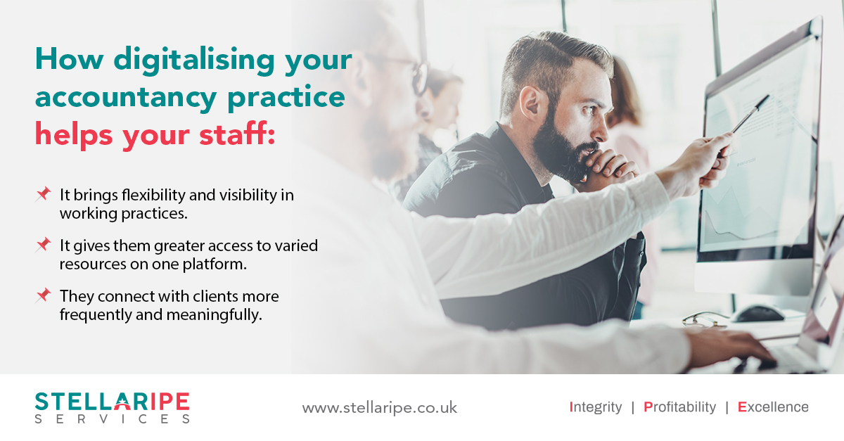 stellaripe's tweet photo. If your practice isn't fully on board with digitalisation, you're potentially creating more work for your staff.

Improve your workflow with the help of Stellaripe’s cloud accountants: https://t.co/MsFAgmFlL9

#accountancymanager #senta #pixie #dext #Xero #hubdoc https://t.co/yuGxalHhNE