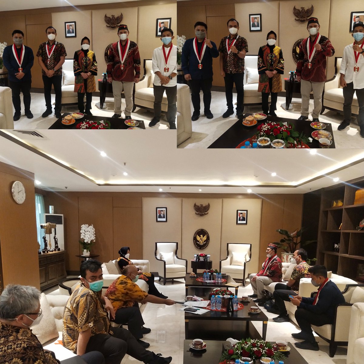 DPP GMNI bertemu Mensos RI, Tri Rismaharini, Selasa (8/6/2021). Membahas, salah satunya tentang penanganan kemiskinan di Indonesia.

Lihat informasi lengkapnya di akun Instagram DPP GMNI instagram.com/p/CP3Q5-sBnMn/…