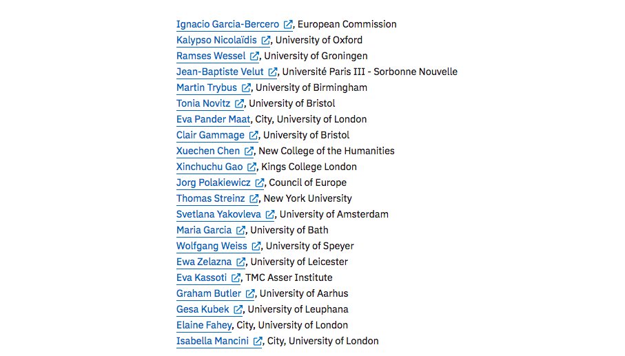 Save the date! Join us on 1 July for a workshop on "Understanding the EU as a Good Global Governance Actor"

We promise lots of interesting discussions on the challenges and promises of EU deeper #trade, #values &amp; #data

Programme &amp; registration: city.ac.uk/news-and-event…