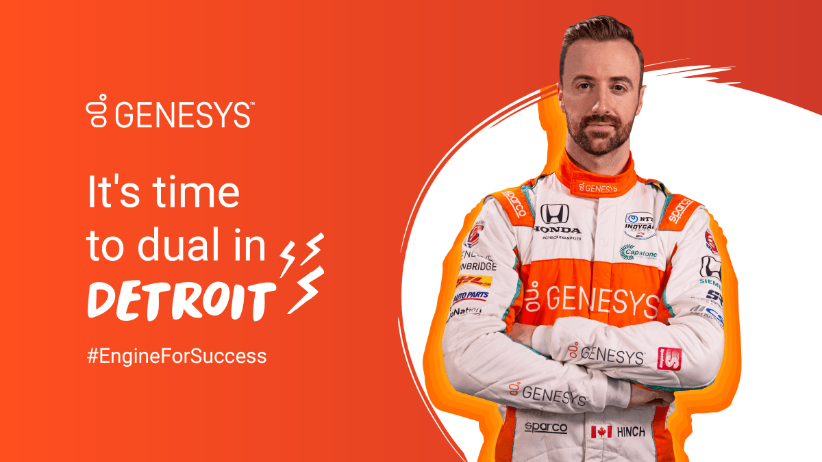 Genesys's tweet photo. .@Hinchtown scales up for a doubleheader experience this weekend at the @detroitgp.ππ¨ β
#EngineForSuccess #DetroitGP https://t.co/0lid8V1kUw