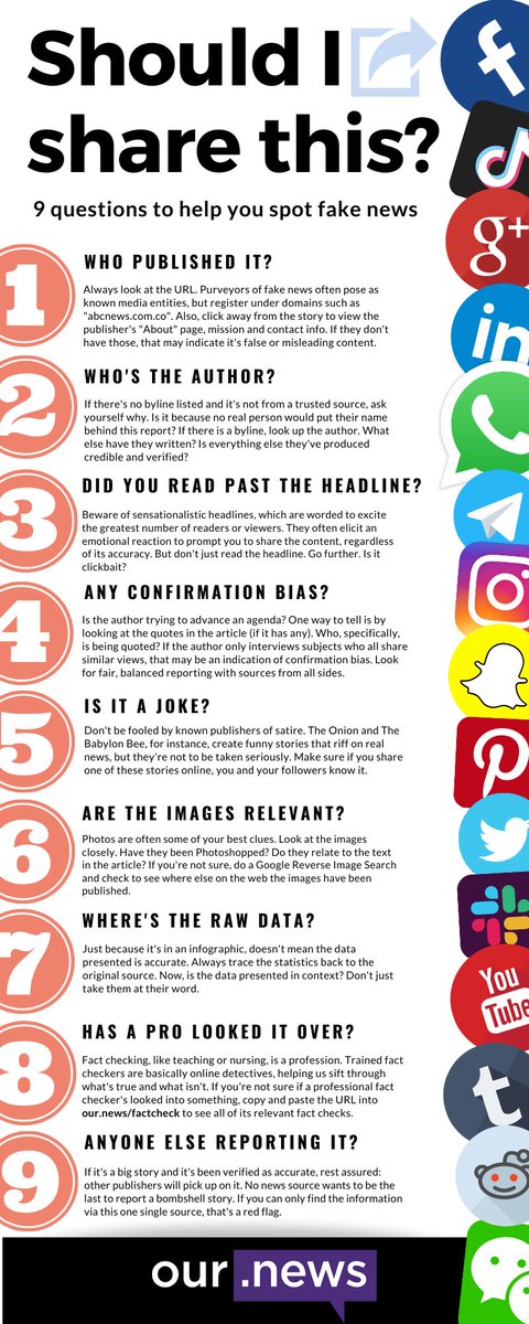 What are your go-to methods for spotting misinformation? #infographics