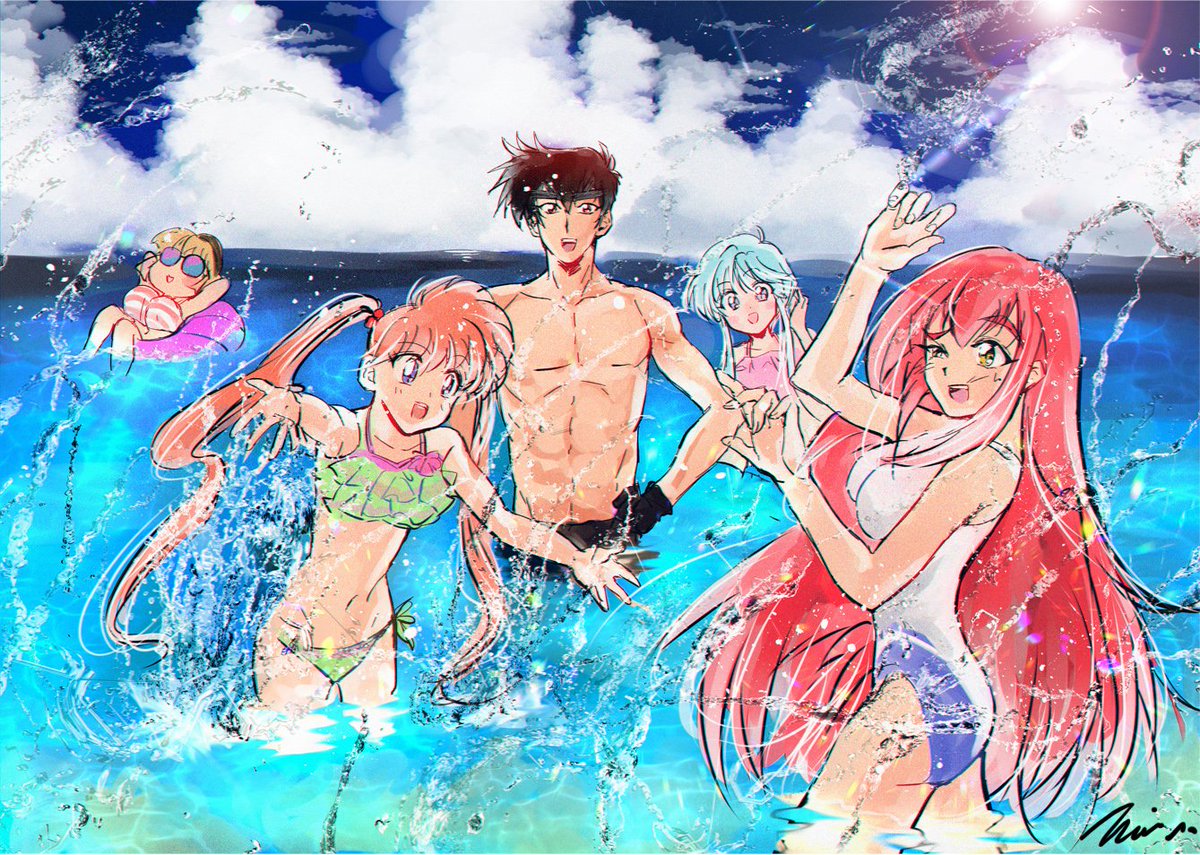 暑くなってきたので 一足お先に涼をお届け 夏といえば なぎさくん 艸 Mui のイラスト