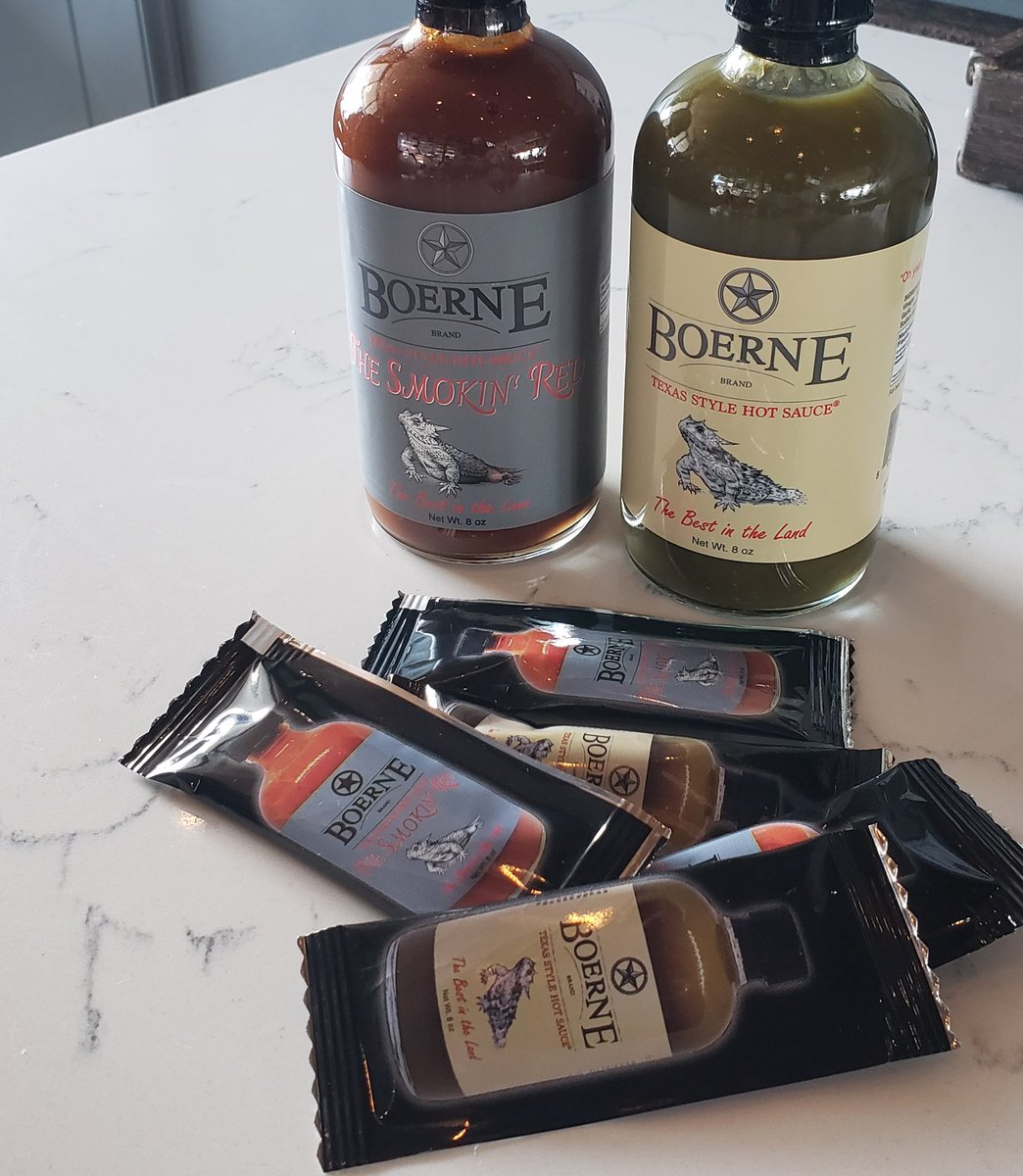 What's on your table top?
Boerne Brand Texas Style Hot Sauce brings the flavor and heat all into one!
.
.
.
#boernebrand #texas #style #texasstyle #hotsauce #flavor #heat #carefully #crafted #smallbusiness