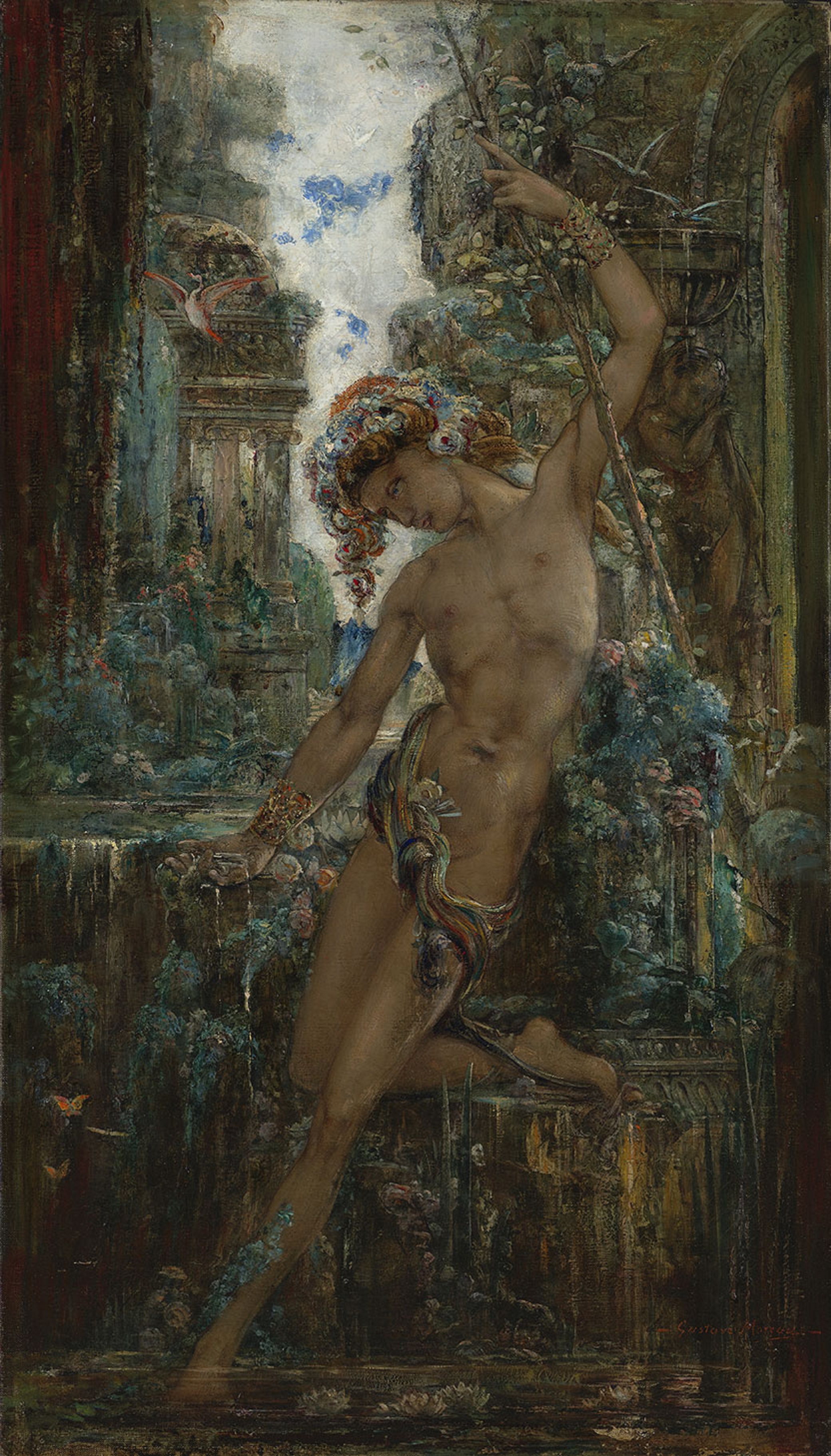 EUROPEAN ART ? on Twitter: &quot;Narcissus – Gustave Moreau, c. 1890. (Virginia Museum of Fine Arts). https://t.co/WAjGF3q6Tn&quot; / Twitter