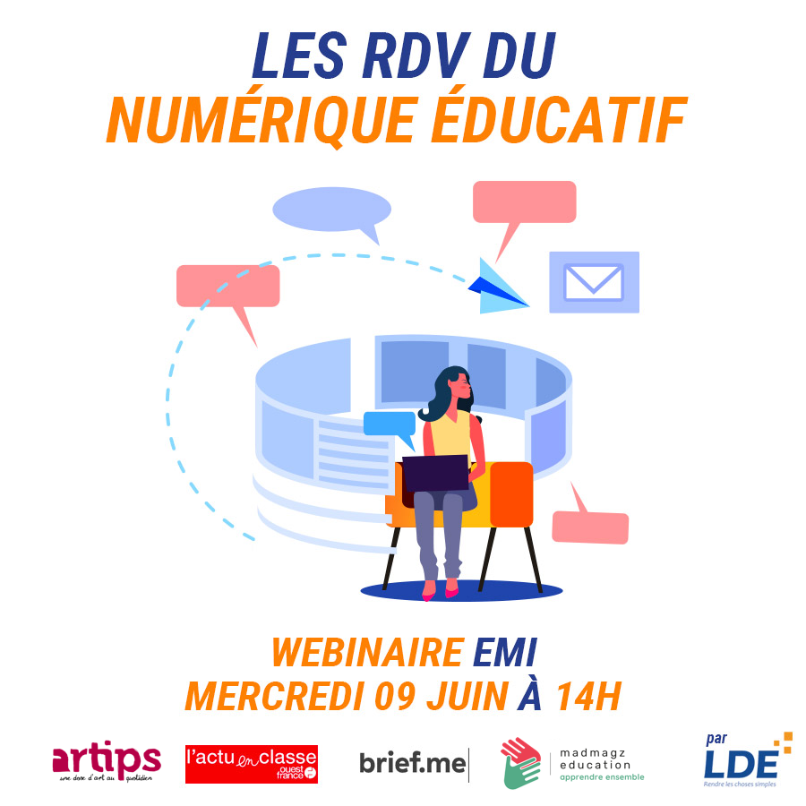 coursadistance's tweet photo. Ce mercredi à 14h00; place à l'EMI ! LDE propose de découvrir @MadmagzEdu, @Artips_fr, @briefmenews
et @OuestFrance
 pour parler éducation aux médias et à l'information 
https://t.co/cgOsSXTZLI
#EMI #profsdocs #coursadistance https://t.co/FnaoWVIgbi