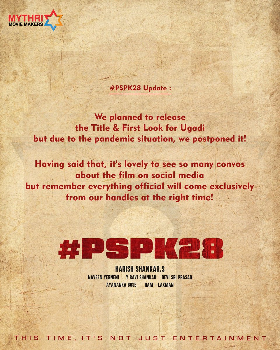 FilmybowlOffl's tweet photo. #PSPK28 Update
@PawanKalyan @harish2you
#FilmyBowl https://t.co/0JagK6HpLD