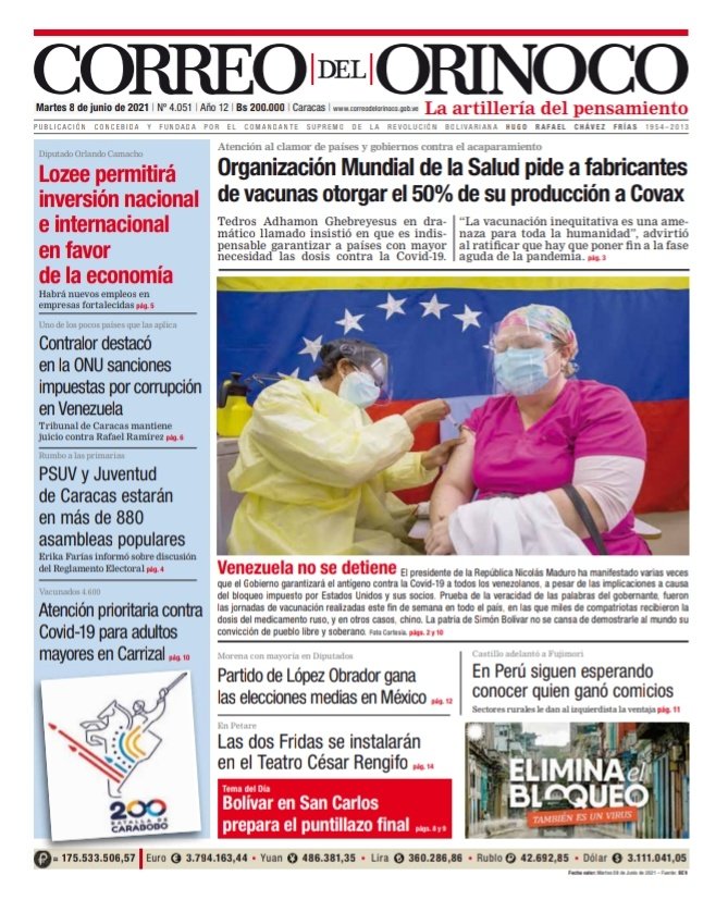 #TeInvitamos 📣 A Leer 📖 , Descargar 📥 y Compartir 📧 la edición digital impresa N° 4051 del Correo del Orinoco (La Artilleria del Pensamiento) Click Aquí ... ⏬⏬⏬ drive.google.com/file/d/1g7UWid… #JunioBicentenario #PuebloLibertario