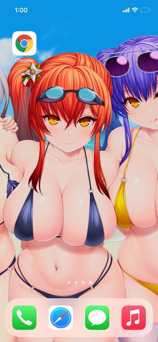 壁紙にしてみた。こうして見ると影の色はもっと濃い方が良さそうだね。 