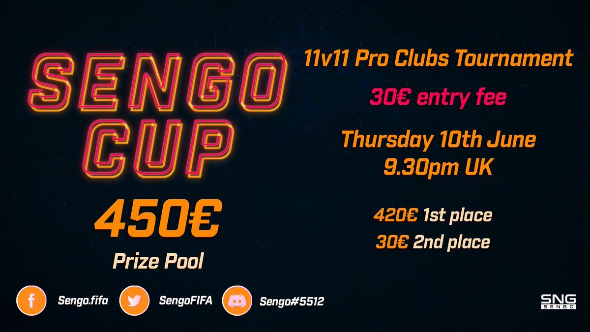📅Thursday 10th June

🕤9.30 pm UK time

💰450€ prize pool

💸30€ buy-in

✉️DM me for entering a team

📩RTs are highly appreciated